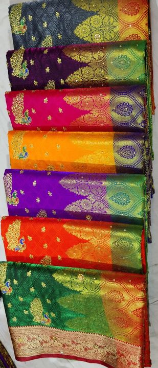 Kanchipuram silk saree uploaded by Madhubala enterprices on 4/22/2022