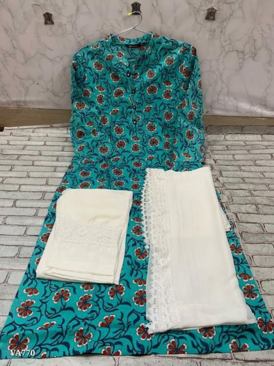 Catalog Name: *Rayon kurti pent set with dupataa*

_*vc quality products Jaipur*

 *Premium Reyon Pr uploaded by business on 4/22/2022