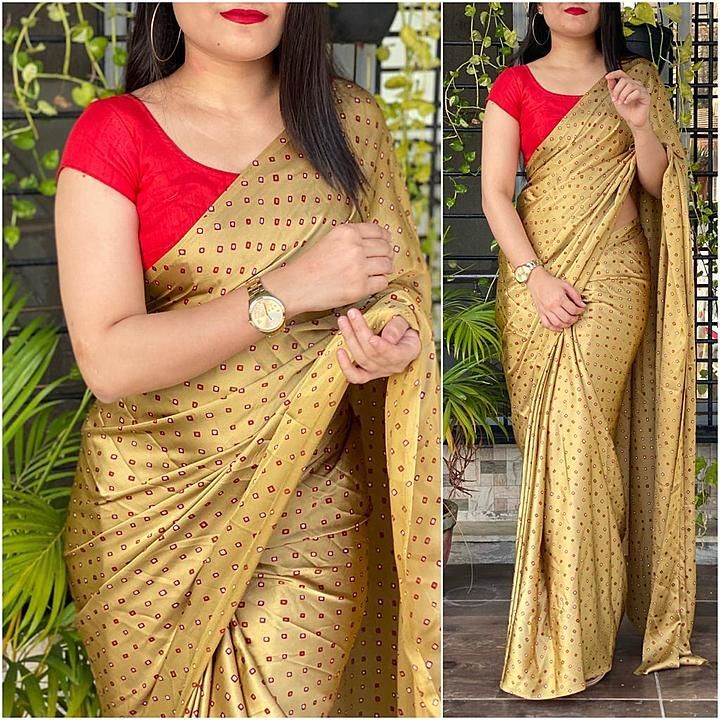 Post image *Natural silk saree*

*Fabric*
*Saree-Natural Silk*
*Blouse-Banglori satin*

*Size*
*Saree-5.50mtr*
*Blouse-.80mtr*

*Pattern*
*Saree-Printed saree with plan blouse*

*Rate-749/-*
Shipping free