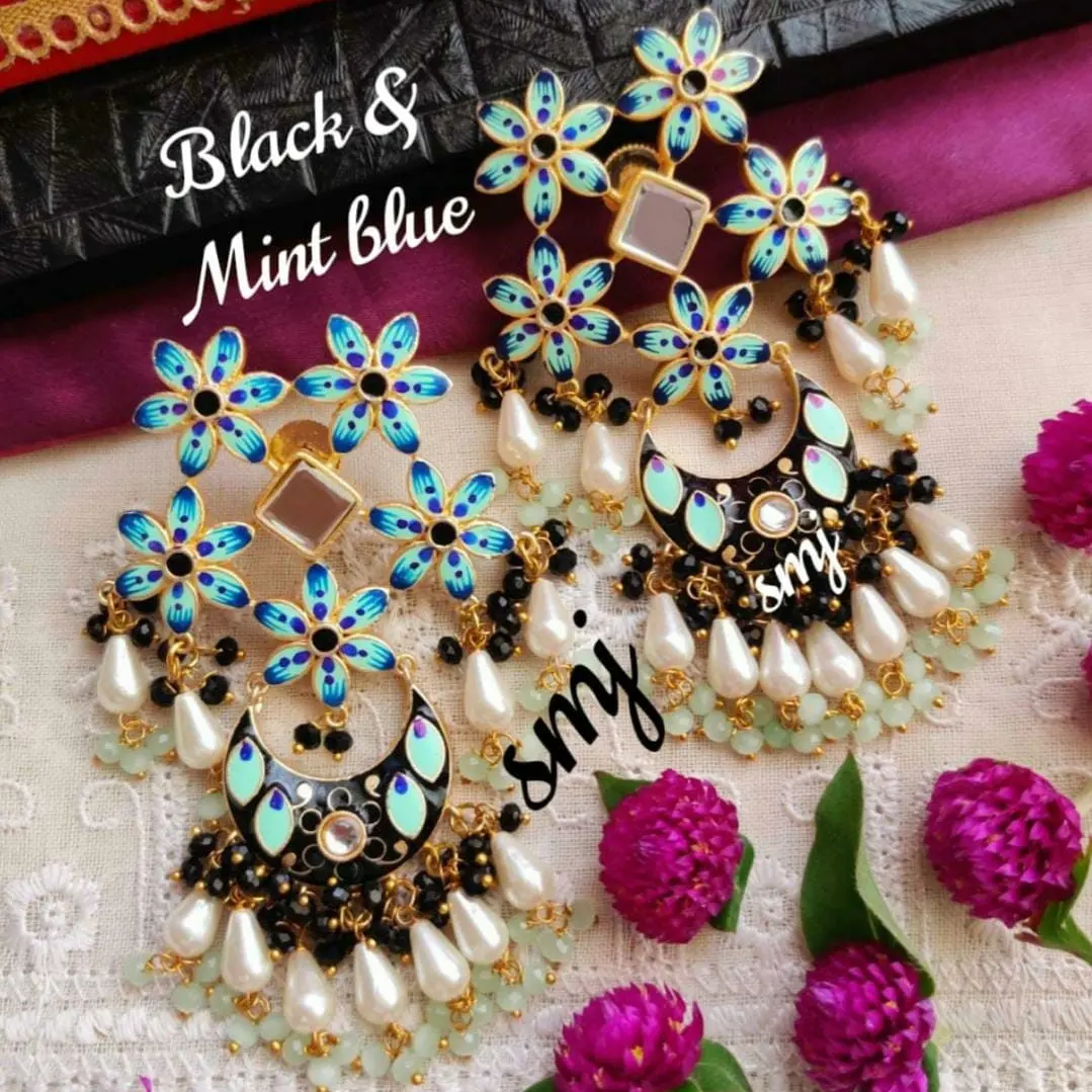 SMJ CHAANDBAALI EARRINGS  uploaded by Fashionable Exclusive Collections on 4/22/2022