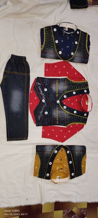 3 piece baba suit for boys uploaded by Arham Garments on 4/22/2022