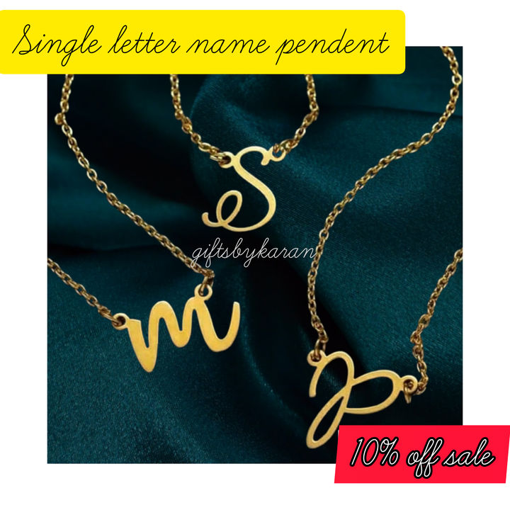 Post image Personalized Single letter pendent 
Thickness 1.5 mm 
Material brass
Dm in chat for price and other details