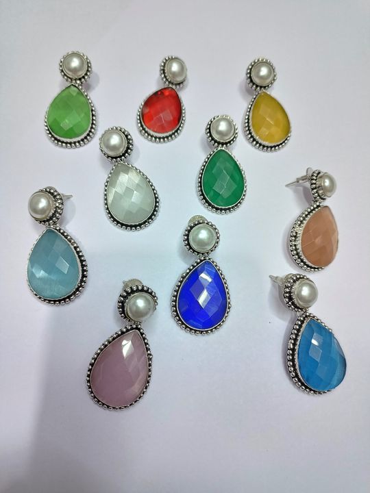 Monalisa earrings uploaded by K g jewels craft on 4/22/2022