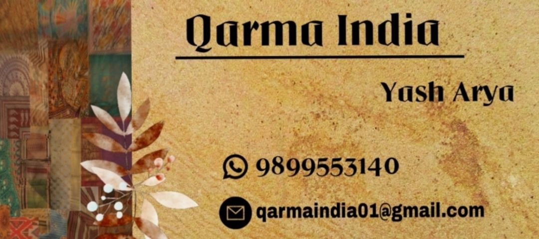 Visiting card store images of Qarma India