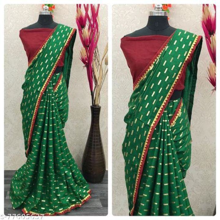 Dola Silk with leas border uploaded by business on 4/23/2022
