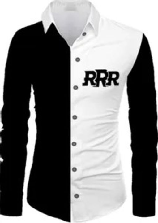 Men Printed, Self Design, Solid Casual Black, White Shirt uploaded by business on 4/23/2022