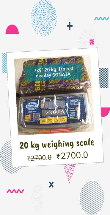 Sonata 20kg mini scale  uploaded by Shree jagannath weighing on 4/23/2022