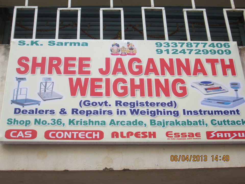 Factory Store Images of Shree jagannath weighing