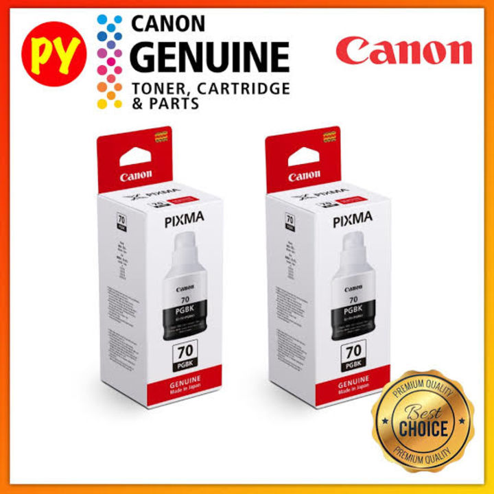 Canon black ink 70 original (pack of 2) uploaded by Sabse Sasta Dukaan on 4/23/2022