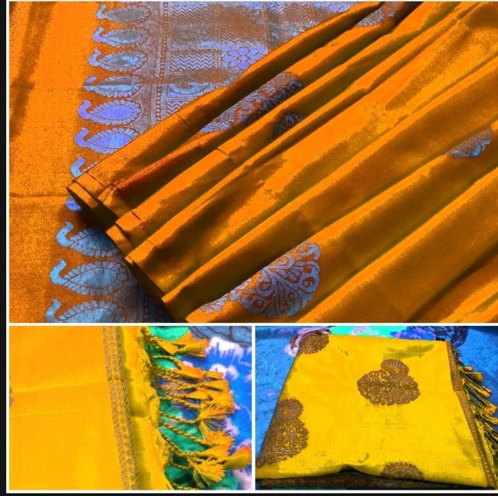 Pure soft silk double warp saree uploaded by Samson prabu on 4/23/2022