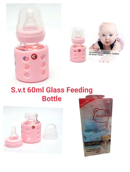 Baby milk glass bottle 60ml uploaded by Shri vardhman traders on 4/23/2022