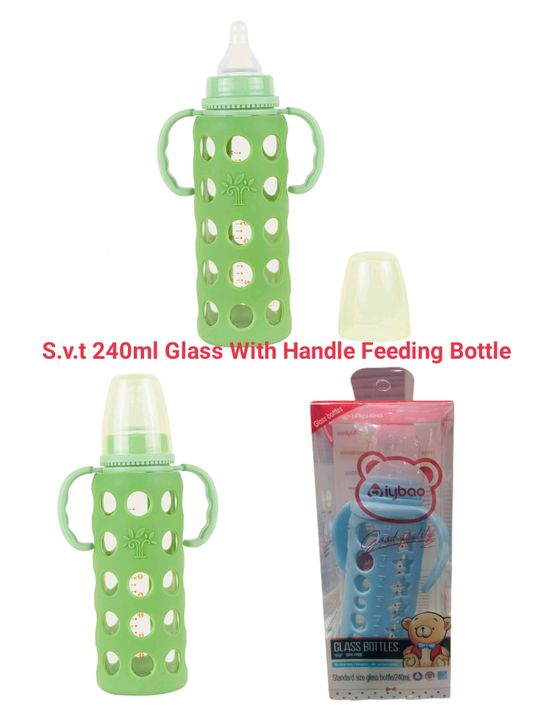 Baby glass bottle 240ml uploaded by Shri vardhman traders on 4/23/2022