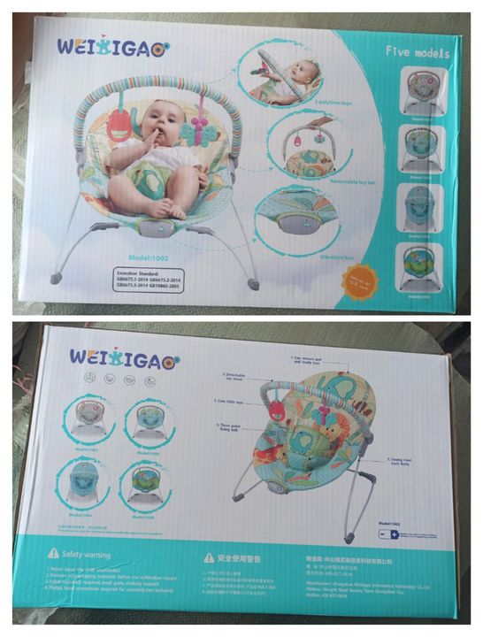 Baby imported Bouncer with vibration uploaded by Shri vardhman traders on 4/23/2022