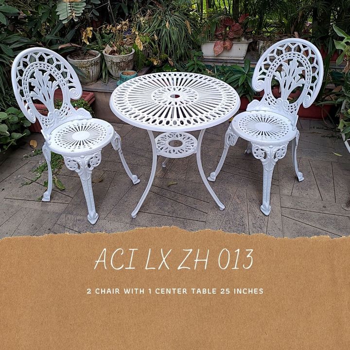 Post image Cast Aluminium outdoor furniture, Any further information please contact 7210271182