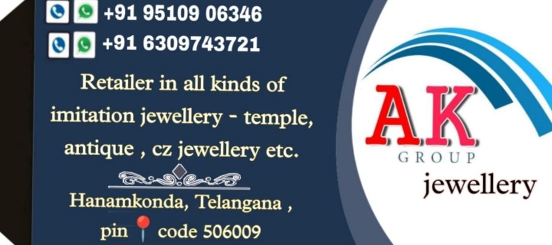 Visiting card store images of Ak Group