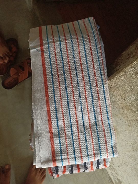 Khadi cotton towel size 160/80 uploaded by business on 10/21/2020
