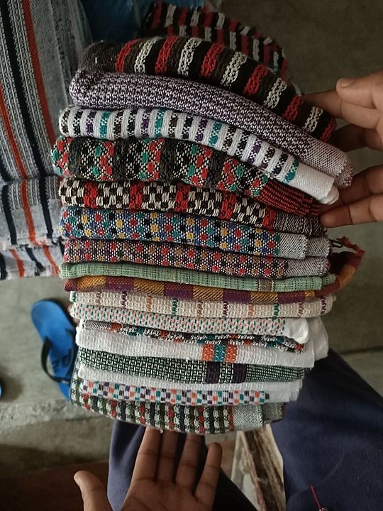 Khadi cotton towel size 160/80 uploaded by Khadi bhandar mallawa on 10/21/2020