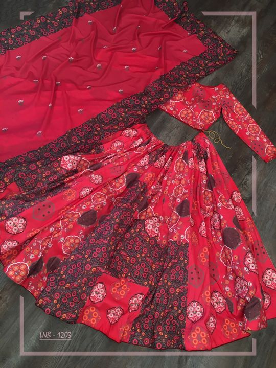 colourful lehenga uploaded by Nilkanth fashion on 4/23/2022