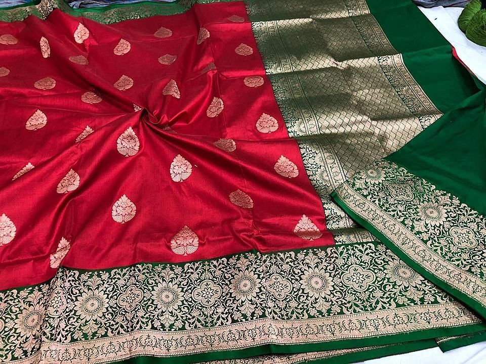 banarasi katan silk pure handloom saree uploaded by HAYAT FABRICS on 10/21/2020
