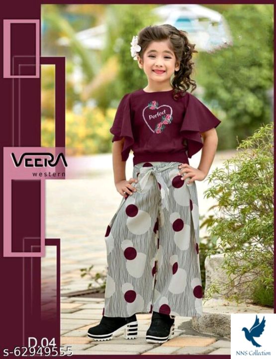 Post image Catalog Name:*Tinkle Elegant Girls Top &amp; Bottom Sets*Top Fabric: Cotton SpandeBottom Fabric: RayoSleeve Length: Short SleeveTop Pattern: EmbroidereBottom Pattern: PrinteMultipack: SinglAdd-Ons: No Add OnSizes5-6 Years, 6-7 Years, 7-8 Years, 8-9 Years, 9-10 Years, 10-11 Years, 11-12 YearPrice 800/