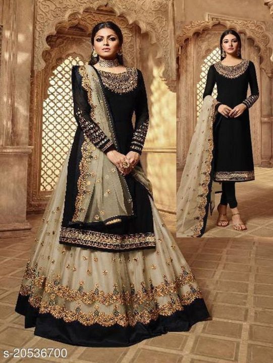 Post image I want 1 pieces of Abhisarika Sensational Semi-Stitched Suits
Top Fabric: Georgette
Lining Fabric: Shantoon.