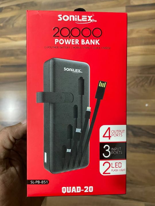 Sonilex power bank uploaded by Gujarat mobile Hub on 4/24/2022