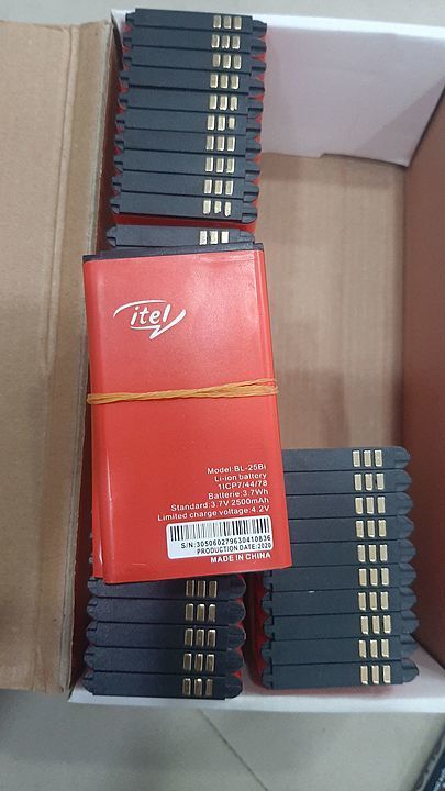 Itel 25bi of battery available nice price  uploaded by All mobile's battery and back panel on 10/21/2020