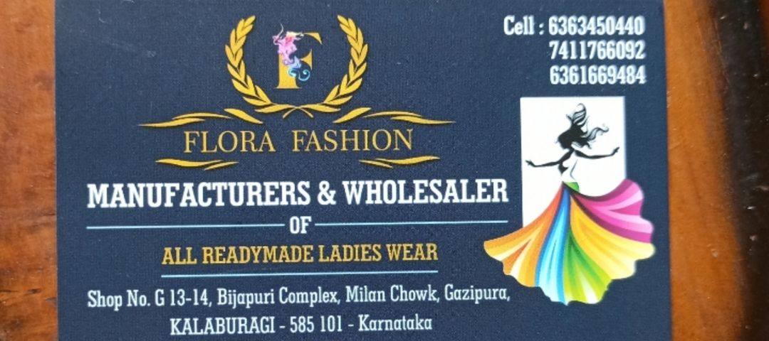 Visiting card store images of Flora Fashion