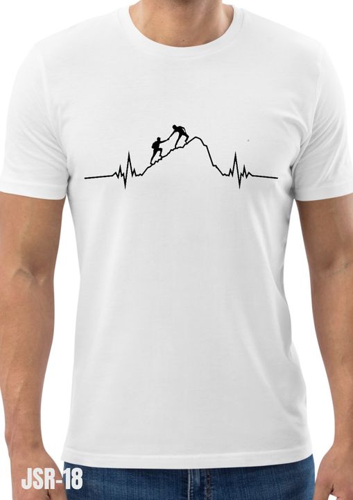 Hiker White Printed T shirt uploaded by business on 4/24/2022