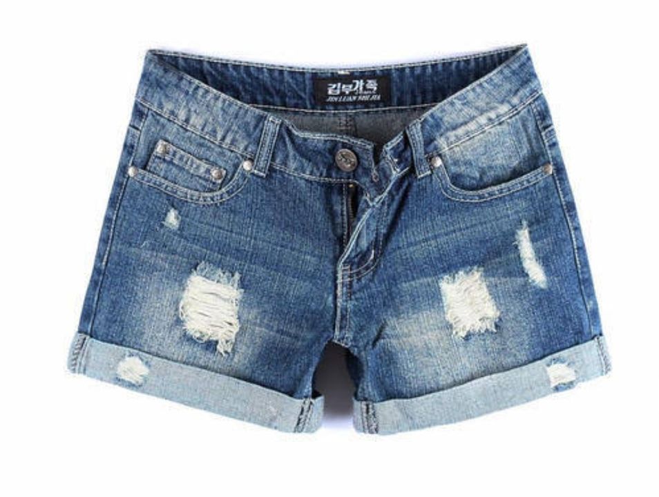 Denim shorts uploaded by business on 4/24/2022