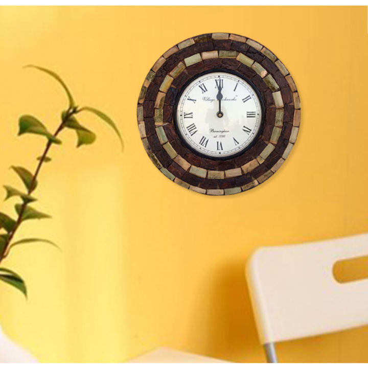 Ethnic Round Wooden Clock for wall decoration (12 inch)

 uploaded by Craferia Export on 4/24/2022