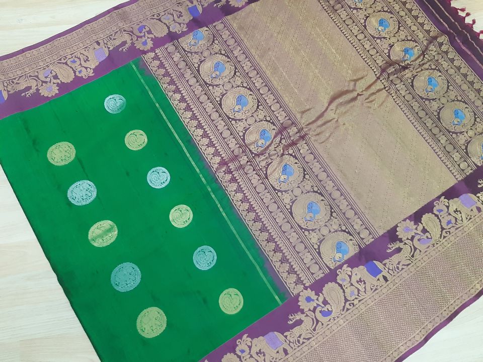 Post image Pure Gadwal handloom silk pattu sarees