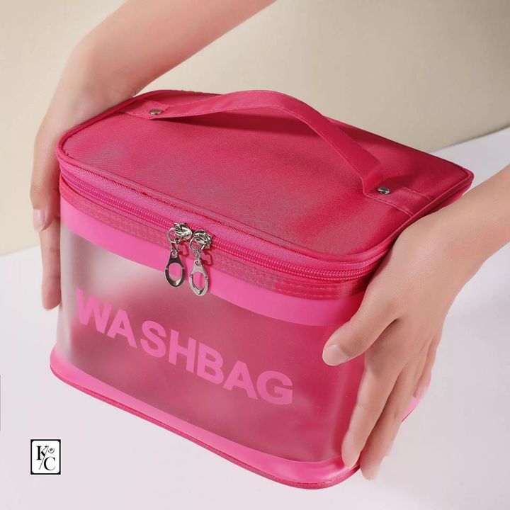 Post image *______Wash__Bag______*
*NEW Transparent PVC Makeup Bags Cosmetic Bag with Zipper Reusable Wash Bags Travel Organizer for Women Girls*
*Good__Quality_*
*Size**Hight__6**Wide__8,5**Base__6*
*Price_340
*___New__Stock___*