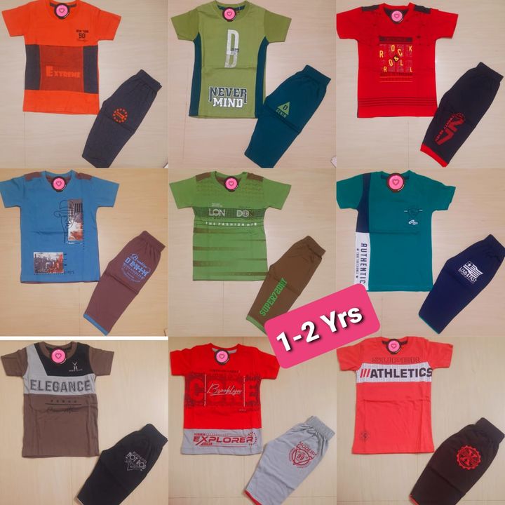 🎄🎄" *Best Quality Boys Brand"* 🎄🎄
Boys T-Shirt with 3/4th Pants set

100% Cotton Export Fabric
S uploaded by Kurti shopping on 4/24/2022