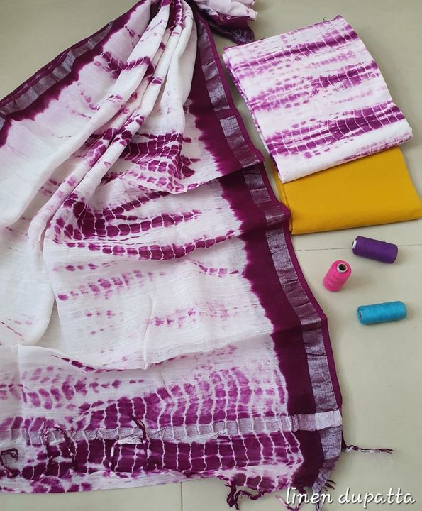 Post image Handblock Print Cotton Suit with linen dupatta availableWhatsApp: https://wa.me/message/MA7WW4EDM6OSO1*Hello*🙏🙏
This is a manufacturer from Bagru Jaipur Rajasthan
All types of sarees and suit made Beautiful handblock printe
*Whollseller and reseller's are most welcome*
👑👑 *Single piece is Available*👑👑fb page: 🏳️ https://www.facebook.com/manufactre/
Instagram: https://www.instagram.com/invites/contact/?i=kpbqsnt4nt6j&amp;utm_content=3txunp1 
contact no.:7733859284