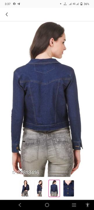 Women denim jacket uploaded by Aarfa Collection on 4/25/2022