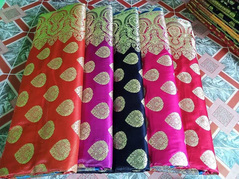 Pure semi silk satan saree uploaded by business on 10/22/2020