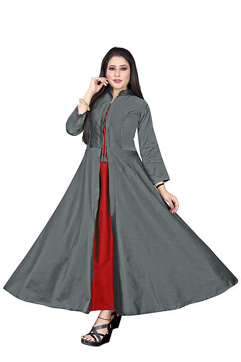 *Size*: L.XL.XXL
Fabric:Taffeta Silk
Type:Anarkali
Length: 53 inch
Sleeve:3/4 Sleeve
Sleeve Style:Re uploaded by Sitaram Suppliers on 10/22/2020