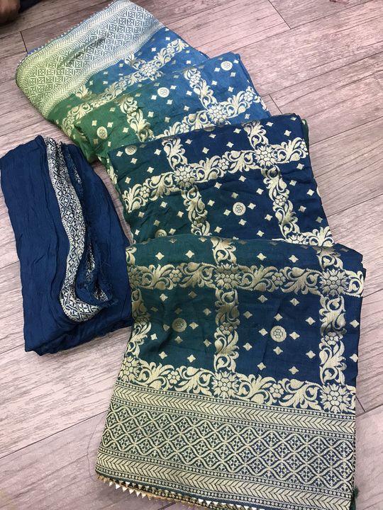 Post image NJ....RESTOCK AVL💖💖damaka💖part 5💖re rusyan silk Garchola with beautiful multy colours full zari wiving saree 🥰🥰contrast same fabric blouse and so awesome looking saree 🥰blouse 👉👉contrast 1 mts 🥰🥰redy to dispatch 🥰🥰full stock book now fast 💐fully garnty fabric NOTE👉👉redy to dispatch 🥰🥰🥰