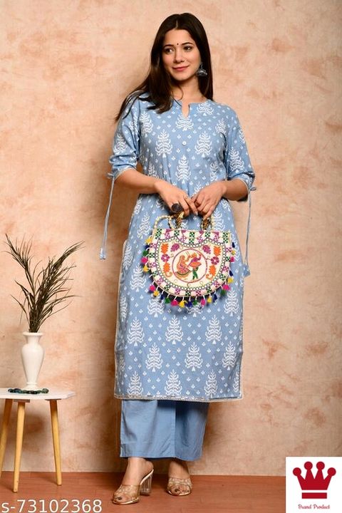 Womens printed cotton kurti uploaded by business on 4/26/2022