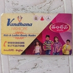 Business logo of Vandhana fashions main road kothapeta