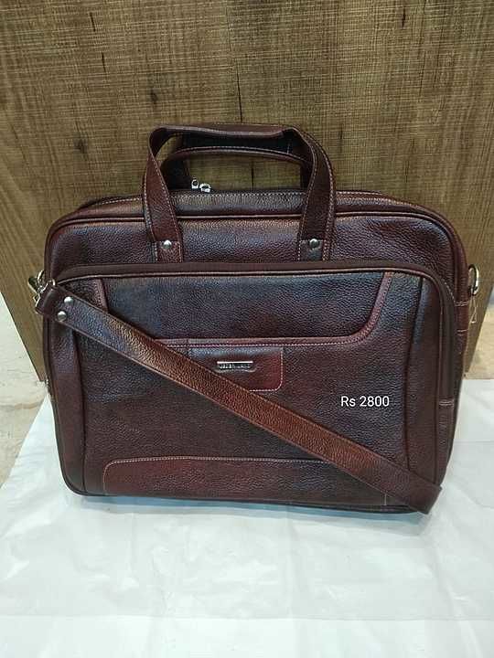 Leather Laptop Portfolio bag uploaded by business on 10/22/2020