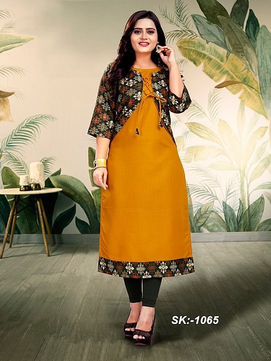 *Launches New Exclusive Jacket Kurtis*

Kurti Fabric : Ruby Cotton
Jacket Fabric : Ruby Cotton
Size  uploaded by business on 10/22/2020