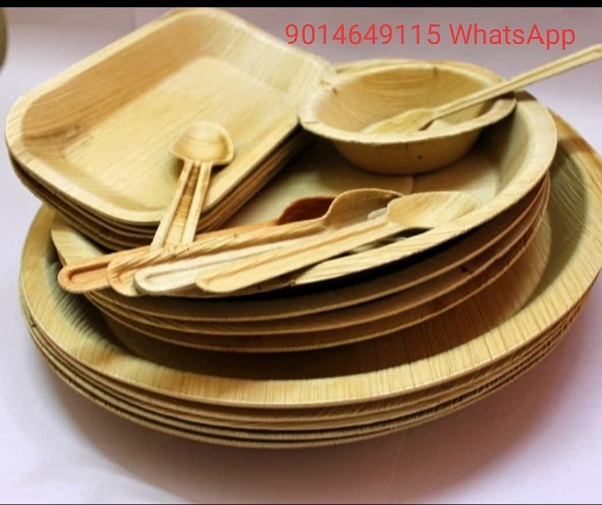 Bio Degradable plates spoon cups uploaded by business on 6/16/2020