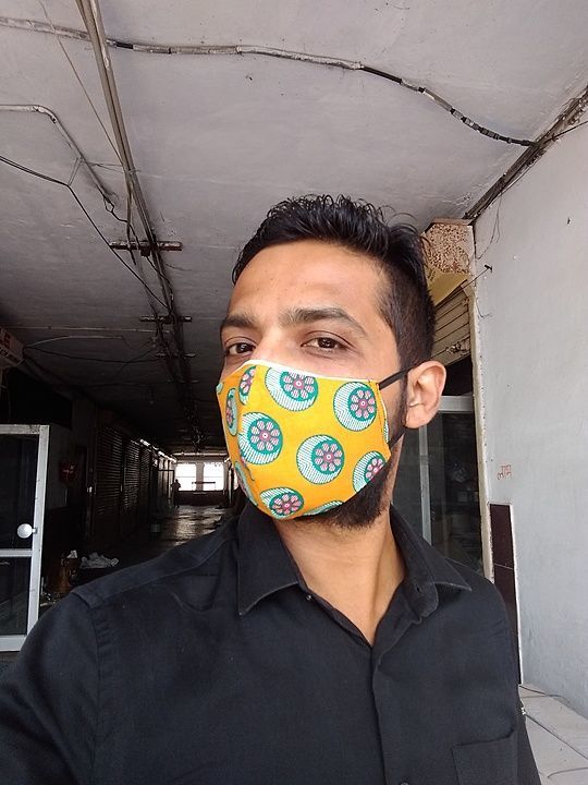 100% cotton two layer face mask suitable for wedding occasions extra uploaded by MAHENDRA SYNTHETICS on 10/22/2020