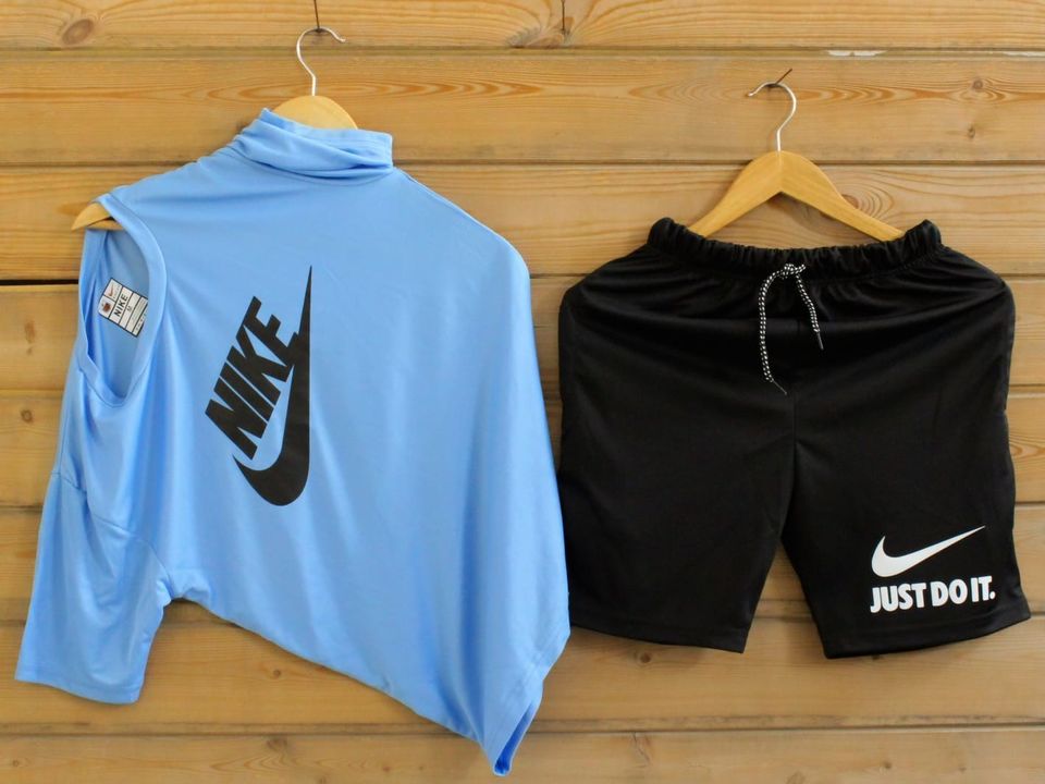 Post image * Nike Combos*
💫 *High QUALITY 4*4 lycra Tshirt &amp; Nicker combo*💫
💫 *Size :M L Xl* 💫 *430/- only*💫 *Shipping free*
👉🏻 *FINEST QUALITY 😎*👉🏻 *FULL STOCK AVAILABLE*
   Nicker TshirtM 30.    38L  32    40Xl 34    42
💫💫💫💫💫💫💫💫
