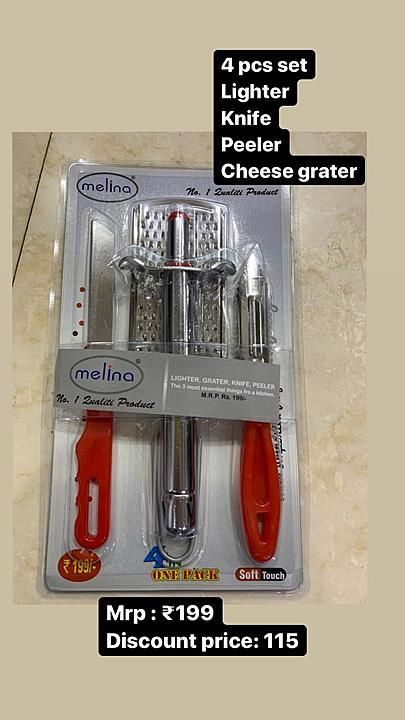 4 pic set Lighter, Knife, Peeler, Cheese grater uploaded by business on 10/22/2020