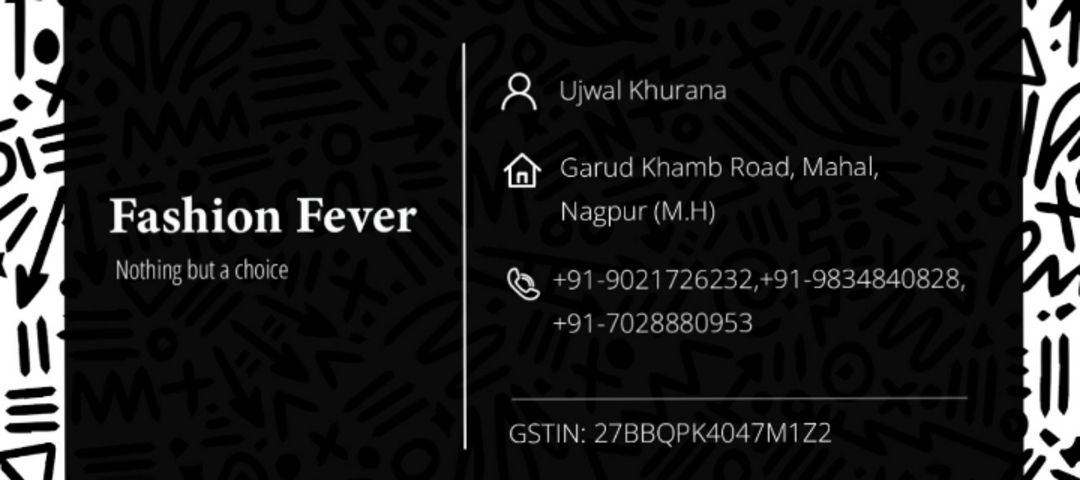 Visiting card store images of Fashion Fever