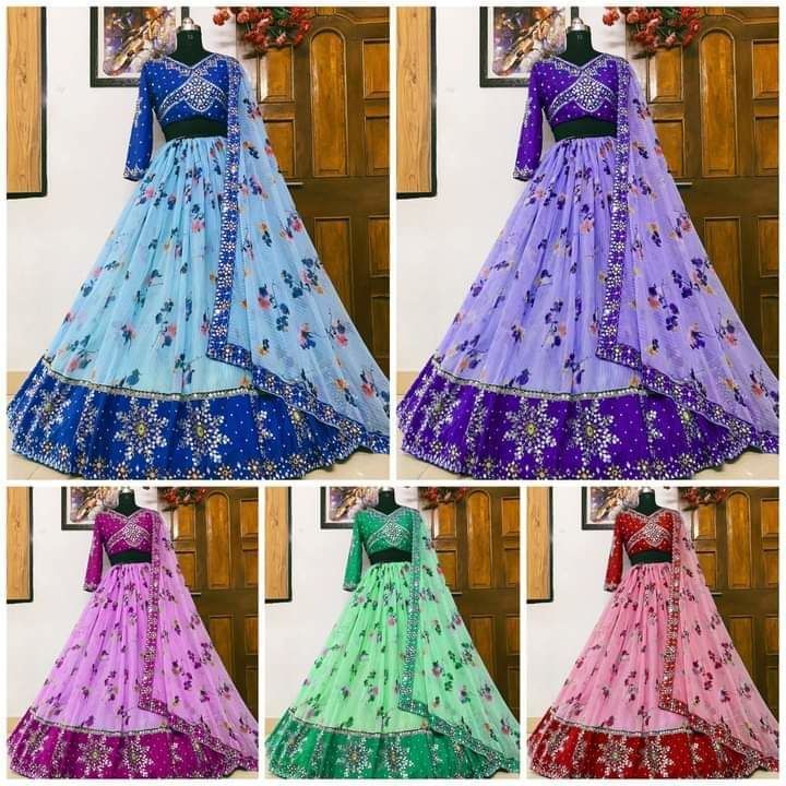 Post image I want 1 pieces of Any one have this lengha choli all colours .