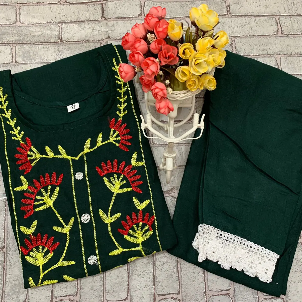 Post image I want to connect with suppliers of Kurta set. Below is the sample image of what I want. Chat with me if you sell these products.